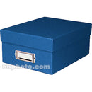 Print File Archival Photo Box (7.5 x 4.5 x 11.25", Blue)