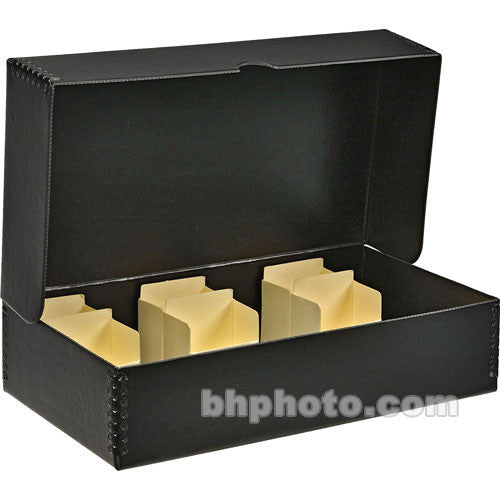 Print File 2x2" - 500 Slide Storage Box - Black Linen Finish