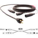 Pro Co Sound EC9 Siamese Twin AC (Edison to IEC) & Audio (XLR Female to XLR Male) Combo Cable- 75'