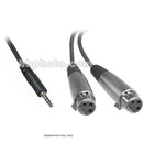 Pro Co Sound Stereo Mini (3.5mm) to 2 XLR Female Soundcard Patch Y-Cable - 5'