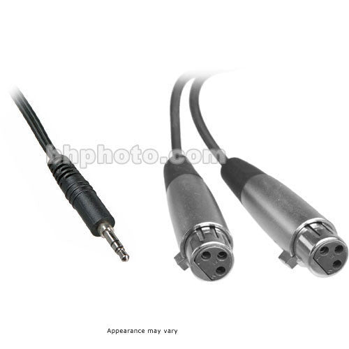 Pro Co Sound Stereo Mini (3.5mm) to 2 XLR Female Soundcard Patch Y-Cable - 5'