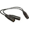 Pro Co Sound 3-Pin XLR Female to 2 3-Pin XLR Male Y-Cable - 1'