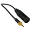 Remote Audio Receiver Cable for Sennheiser EK100 to Studio One XLR-BP PRO - Threaded Mini Phone (1/8"/3.5mm) Male to 3-Pin XLR Male (Pin 3 Hot) - 1.5'