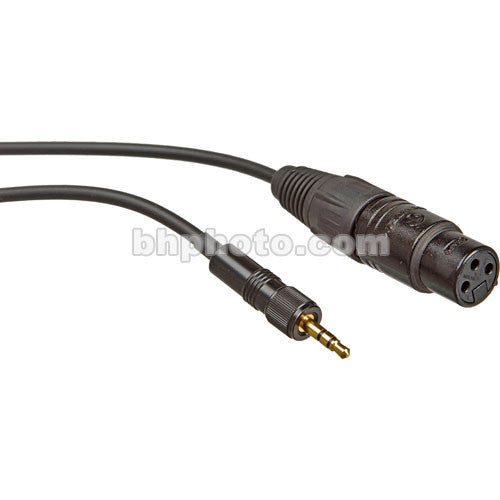 Remote Audio 3-Pin XLR Female to 3.5mm TRS Locking Adapter Cable for Sennheiser G2 Transmitter (2')