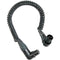 Remote Audio Coiled 3-Pin XLR Angled Male to XLR Angled Female Jumper Cable - 18"