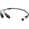Remote Audio CAXSTEX5M 5-Pin XLR Male to Dual 3-Pin XLR Female Stereo Cable (18")