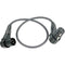 Remote Audio 3-Pin XLR Angled Male to XLR Angled Female Jumper Cable - 12"