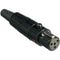 Remote Audio TA4F-B 4-Pin Female Mini-XLR Connector (Black)