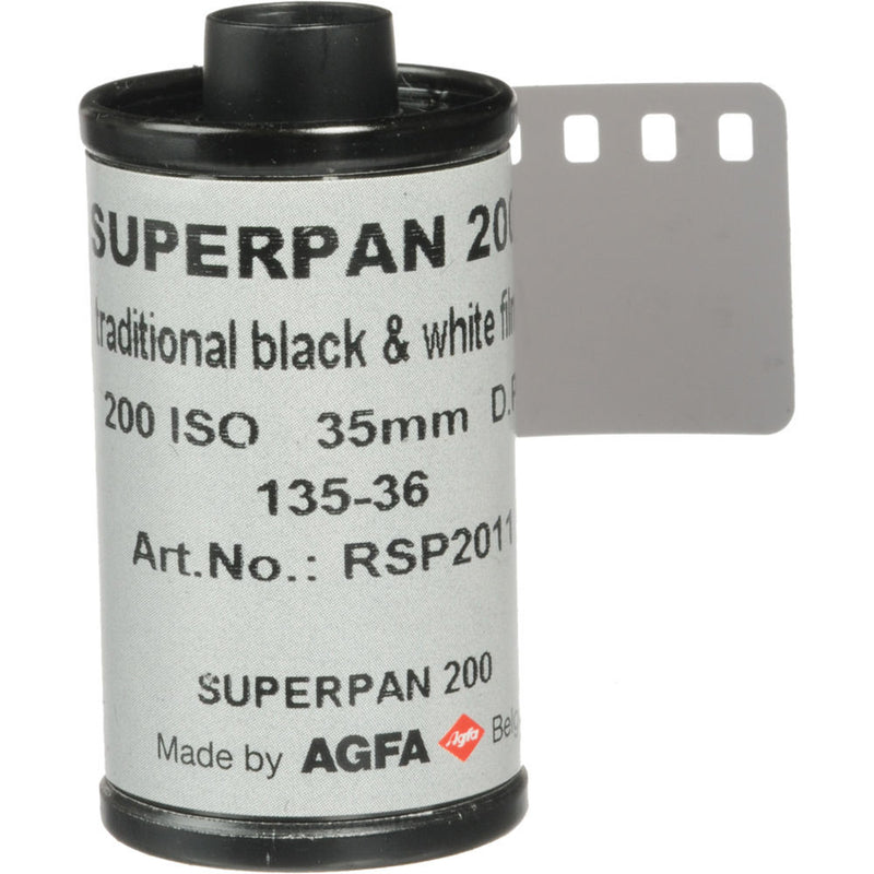 Rollei Superpan 200 Black and White Negative Film (35mm Roll Film, 36 Exposures)