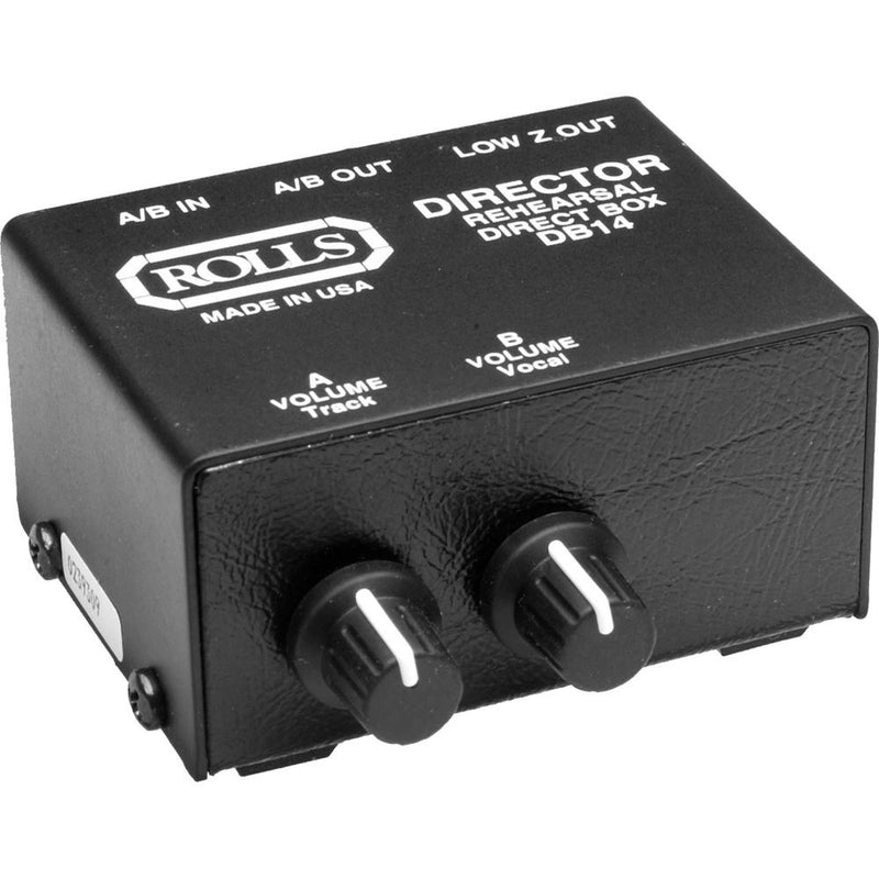 Rolls DB14 Director Stereo Direct Box/Signal Separator with Individual Attenuator Controls, RCA I/O's and XLR Balanced Output