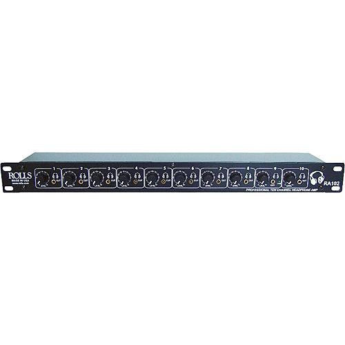 Rolls RA102 10-Channel Professional Headphone Amplifier