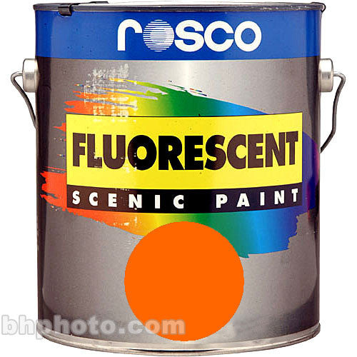 Rosco Fluorescent Paint (Orange, Matte, 1 Quart)