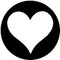 Rosco Standard Steel Gobo #7943 - Heart - Size B 86mm