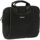 Ruggard 10" Ultra Thin Netbook Sleeve With Handles (Black/Yellow)