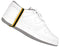 VERMASON 249205 Black & Yellow Disposable Heel Foot Grounders - 100 Pack