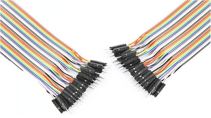 PRO SIGNAL PSG-JRBN40-MM 40 Way Male to Male Jumper Ribbon Cable - 200mm