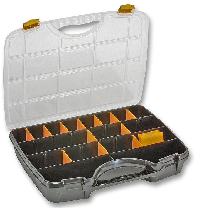 RAACO 715379 Tool Case, A47, 21 Dividers, Black/Silver, 81 mm Height, 460 mm Width, 350 mm Depth
