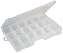 DURATOOL D00414 29cm 6-18 Compartment Transparent Organiser Box with Removable Sections