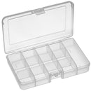 DURATOOL 101ETN STORAGE BOX, 13 COMPARTMENT, TRANSPARENT