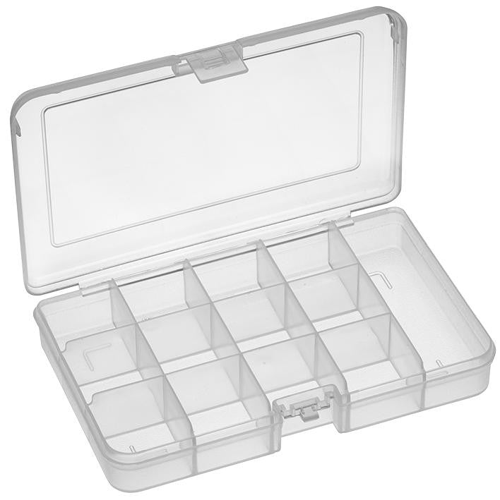 DURATOOL 101ETN STORAGE BOX, 13 COMPARTMENT, TRANSPARENT