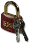 KASP SECURITY K12440REDD 40mm Brass Padlock with a Red Plastic Coating and Double Bolted Locking Mechanism