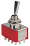 MULTICOMP 1M41T6B11M1QE Toggle Switch, 4PDT, Non Illuminated, On-On, 1M41 Series, Panel, 5 A