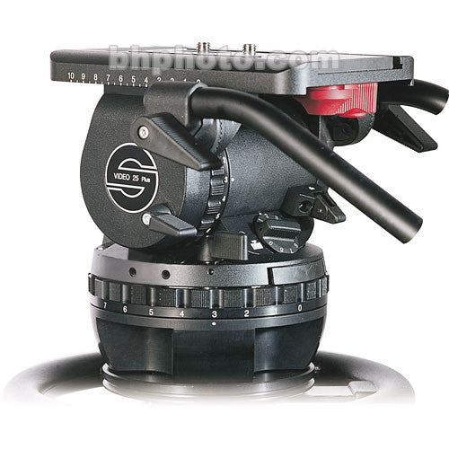 Sachtler VIDEO 25 PLUS FB Fluid Head (Flat Base) - Supports 11-80 lbs