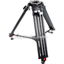 Sachtler OB-2000 Aluminum Tripod Legs (Flat Base and Mitchell) with Mid-Level Spreader