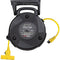 Stage Ninja 12/3 AWG Retractable Power Reel with 3-Tap Head and Circuit Breaker (40', Yellow)