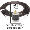 Strand Lighting 10G Extension Cable with L21-20P Twist-Lock Plug for IGBT Dimmer - 12'