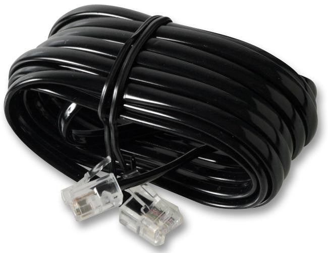 PRO SIGNAL PS11457 CABLE, RJ11-RJ11 (6P4C), BLACK, 3M