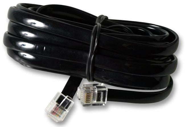 PRO SIGNAL PS11461 CABLE, RJ12-RJ12 (6P6C), X WIRE, BLK 10M