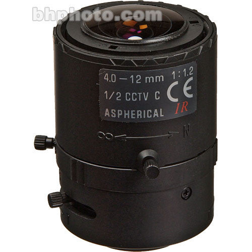 Tamron 12VM412ASIR 1/2" 4-12mm F/1.2 Infrared Manual C-Mount Lens