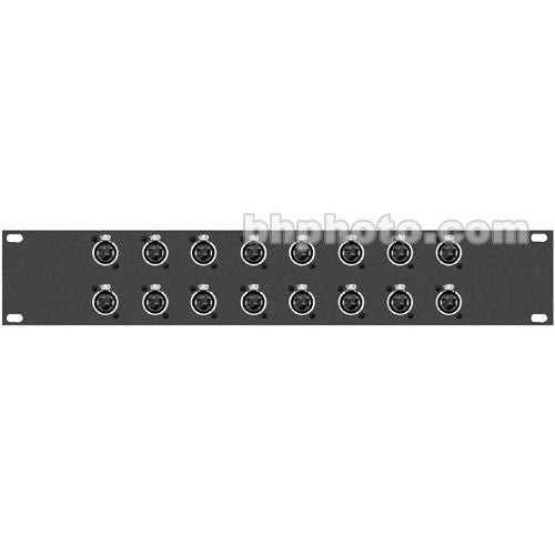 TecNec 16XRJ45 Patchbay, Sixteen RJ-45 Connectors, Rackmountable (1RU)