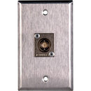 TecNec WPL-1103 Stainless Steel 1-Gang Wall Plate with Female 75 Ohm BNC Canare BCJ-JRU Connector