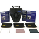 Tiffen 4 x 4" (4mm thick) Digital Video Essentials Kit 3 - Clear, Ultra Circular Polarizer, and 812 Filters