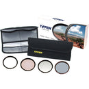 Tiffen 55mm Hollywood F/X Classic Filter Kit (Warm Soft F/X 3, Vector Star, Black Pro Mist 3, Ultra Contrast 3 Filters & 4 Pocket Pouch)