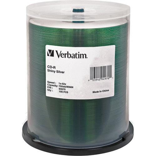 Verbatim CD-R Silver Silk Screen Disc (Spindle Pack of 100)