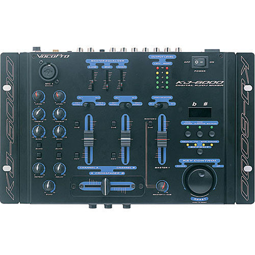VocoPro KJ-6000 Karaoke & DJ Mixer with Digital Key Control Effect