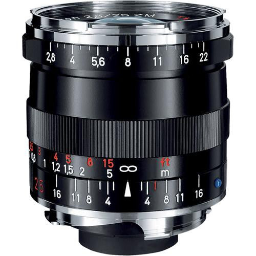 Zeiss Wide Angle 25mm f/2.8 Biogon T* ZM Manual Focus Lens for Zeiss Ikon and Leica M Mount Rangefinder Cameras - Black
