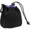 Zing Designs SPB1 Small Drawstring Pouch (Black/Purple)