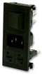 BULGIN BZV03/Z0000/05 Power Entry Connector, POLYSNAP Series, Plug, 250 VAC, 10 A, Panel Mount, Quick Connect