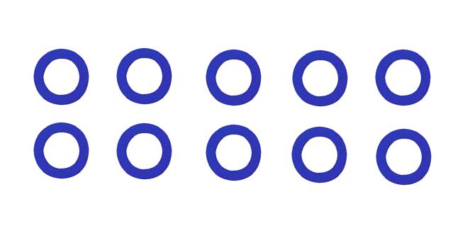 CYNERGY3 416026B10 Seal 10PC Float SW Epdm Blue