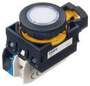 Idec CW1L-M1E10Q4PW Illuminated Pushbutton Switch Flush Silhouette CW Series SPST-NO Momentary Spring Return 10 A
