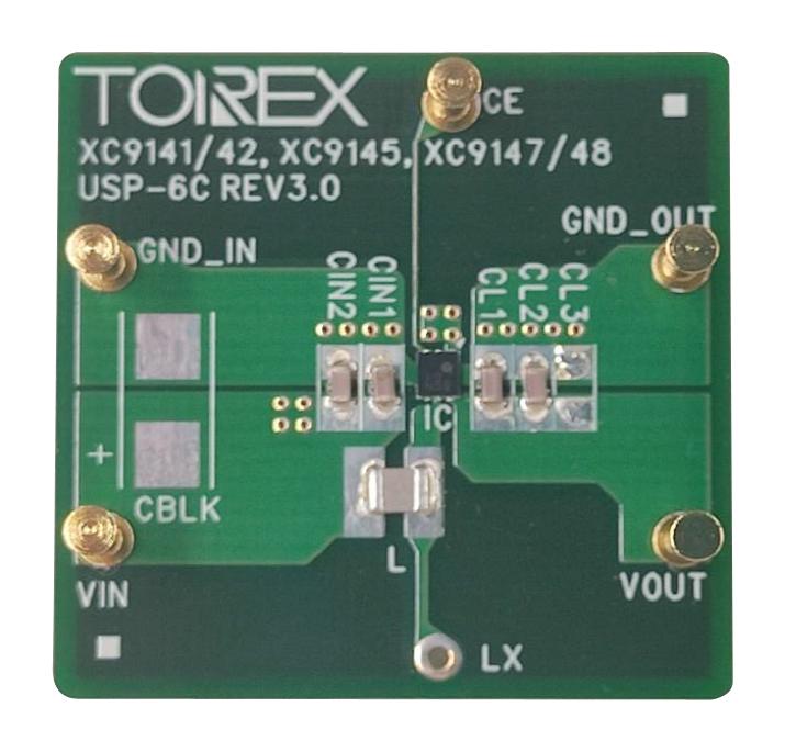 Torex XC9145B33CE-EVB-01 Evaluation Board XC9145B33CER-G Power Management Step Up DC / Converter New