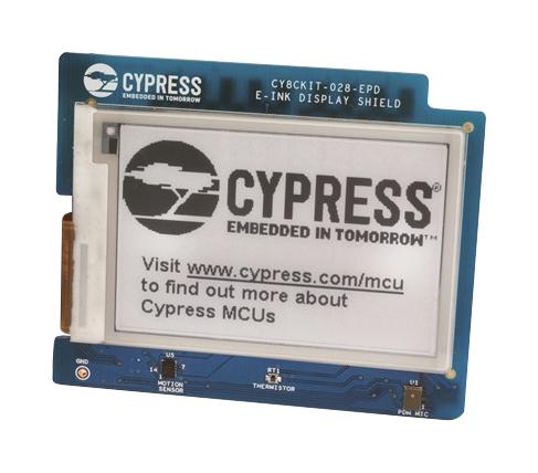 Cypress Semiconductor CY8CKIT-028-EPD Development Board Eink Display Shield for PSoC6 Kits Wifi Enabled