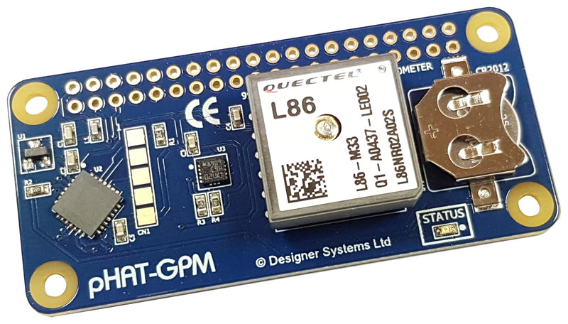 Designer Systems PHAT-GPM GPS Module Raspberry PI New
