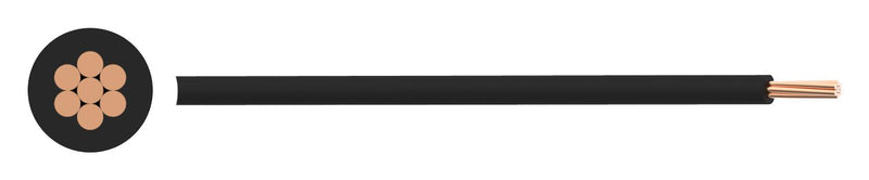 PRO Power PP-6491X-4.00MMBLK Wire Stranded 6491X H07V-R BS EN 50525-2-31 Per Metre PVC Black 4 mm&sup2;
