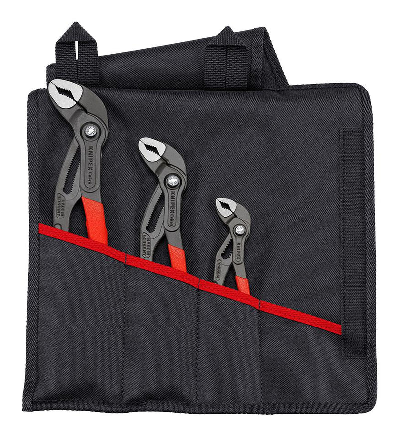 Knipex 00 19 55 S9 00 S9 Pliers Set 3 Piece Tool Roll Size L 150 mm 250 300 Cobra Wrench