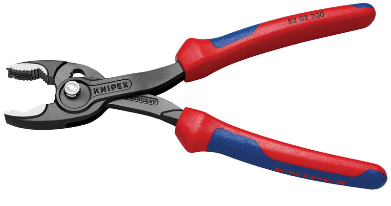 Knipex 82 02 200 Plier Slip Joint Twingrip 5 Adjustable Position 22 mm Jaw Length